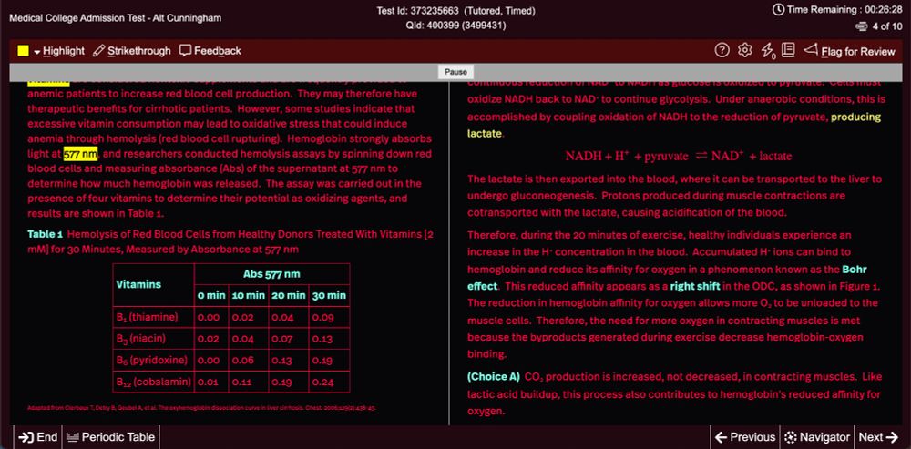 Modded UWorld MCAT UI to look like Cyberpunk 2077