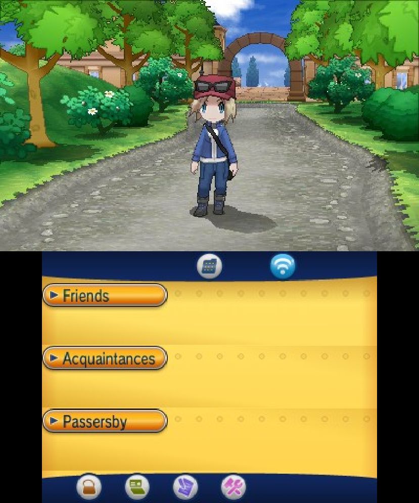 A screenshot of Pokémon X with the player on Kalos Route 1
