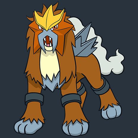 The Pokémon Entei!