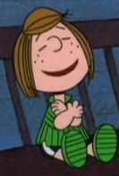 Peppermint Patty qui sourit.