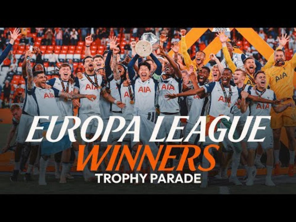 TOTTENHAM HOTSPUR EUROPA LEAGUE WINNERS TROPHY PARADE | LIVE