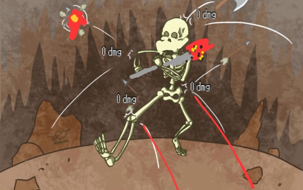 the skeleton from "0 fkn dmg" but I edited it to be an ork with a rokkit launcha and laughing off lasgun and bolter fire.

it had 2hp for >3 turns before we rammed the vehicle