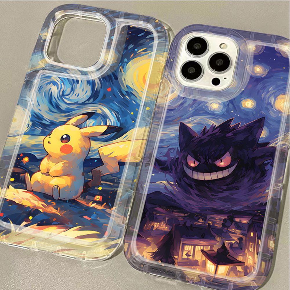 Oil Painting Pokemon Case for Samsung Galaxy S24 Ultra S23 S22 S21 FE S20 Plus Note 20 10 Pro A34 A54 A33 A53 Clear TPU Cover - AliExpress 509