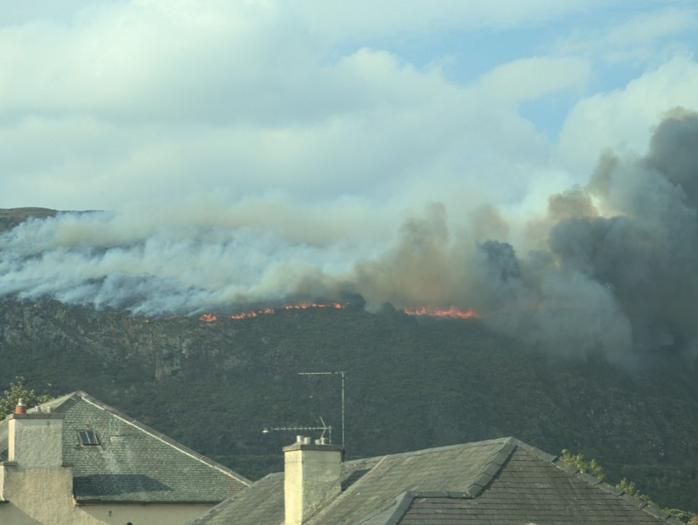 Wildfire on Arthur's Seat