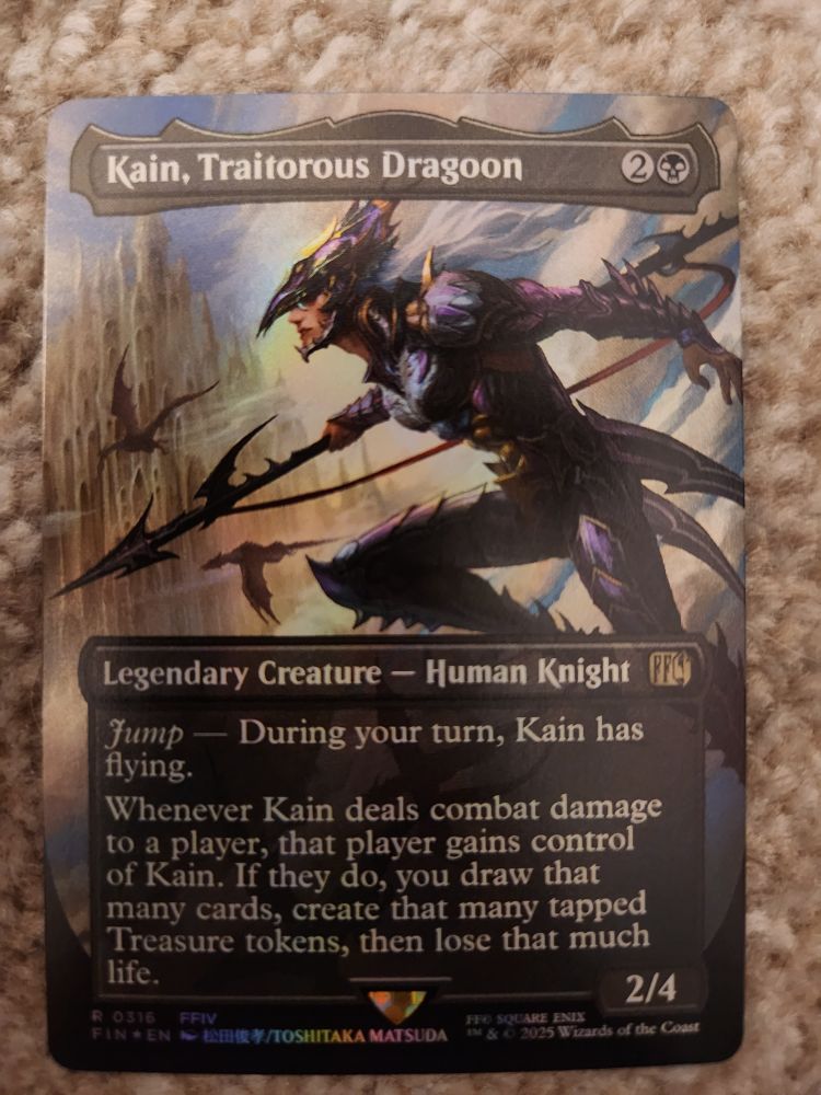 FF x mtg Kain, Traitorous Dragoon card