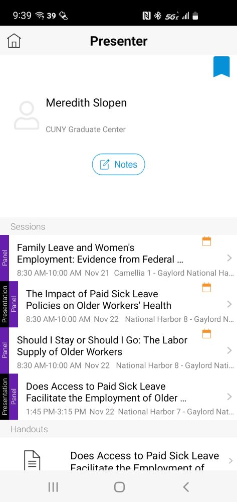 A list of conference sessions where I am presenting at the APPAM conference.