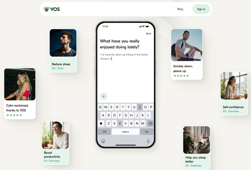 Picture from the website of the app VOS.health