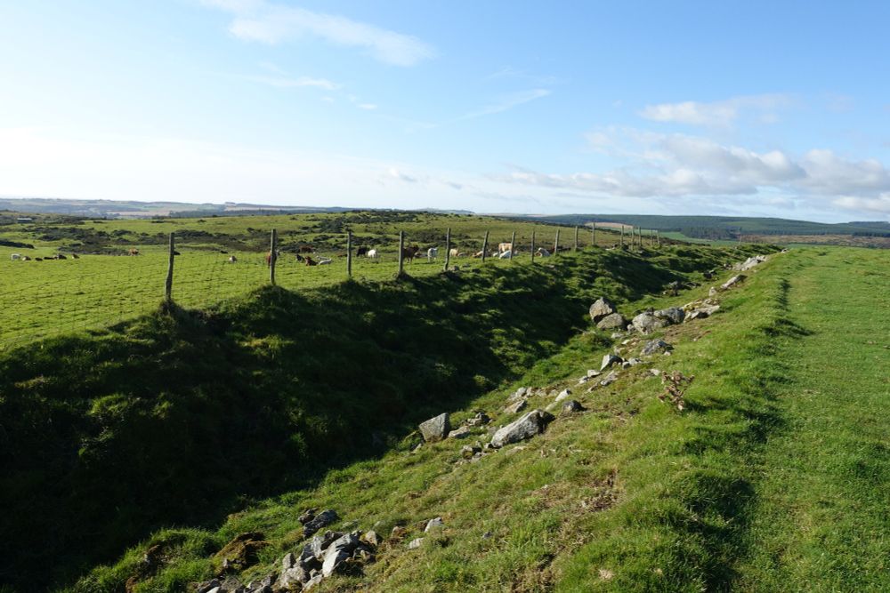 The ditch of the Roman camp of Raedykes in north east Scotland