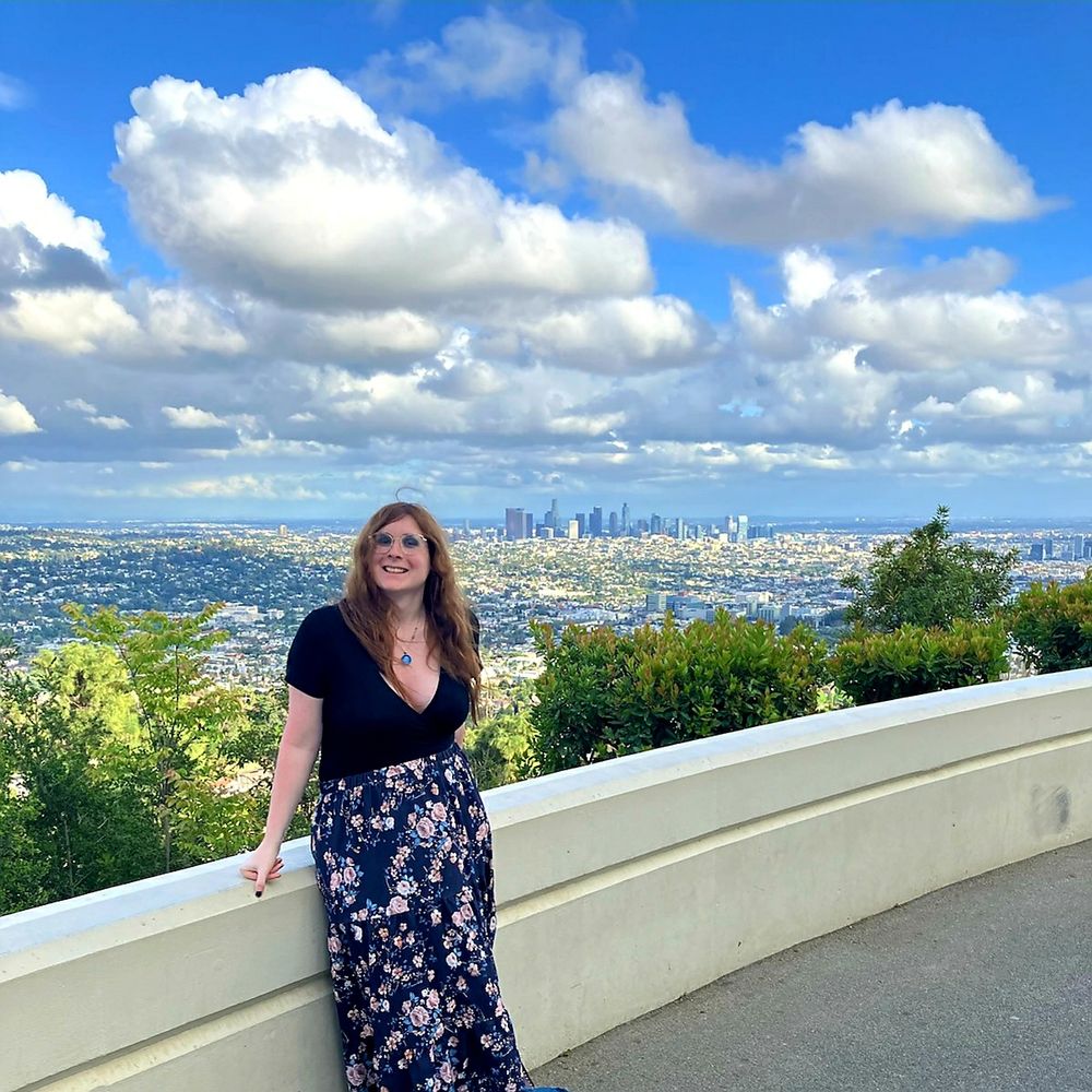 me outside at griffith observatory