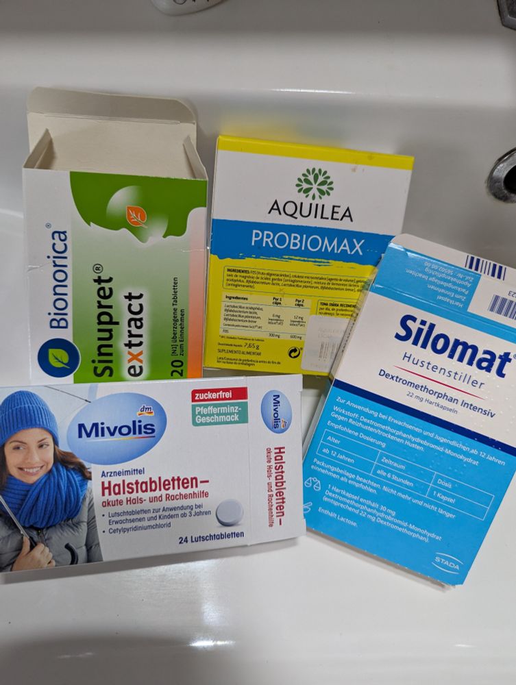 Medications with various names.