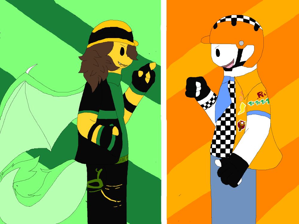 4ce i just nommed Xx4ceOfSpacexX the display name i have and it's currently what i wears on roblox. And he lost his sword multiples times and this time he really lost it.

dragondudes3 is an eastern dragon this time and will has a double personnality that can be reconnisable when the eyes turning green. Dragon gived those swords to 4ce for defend himself in case his other self came to hurt him.