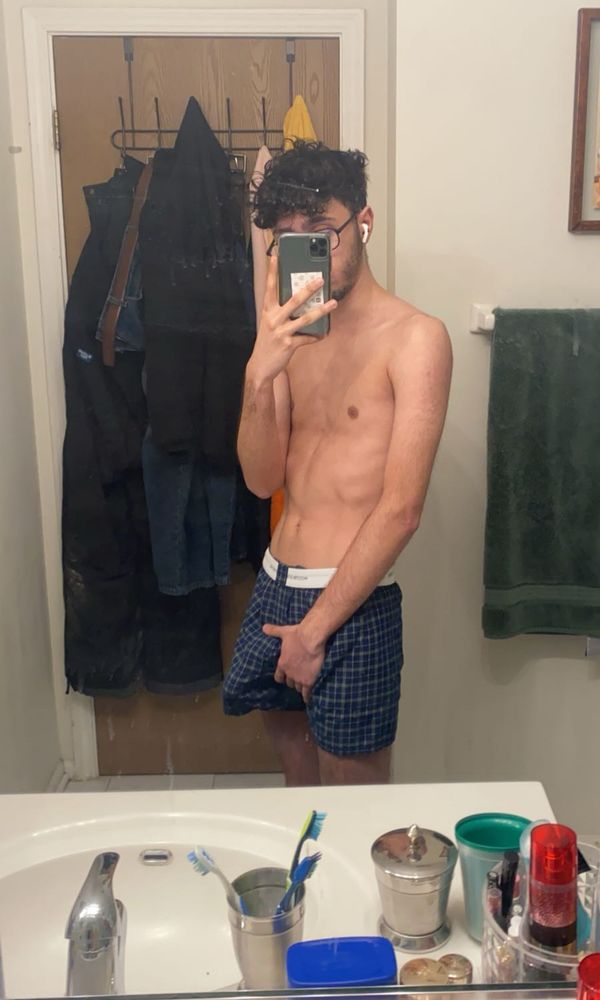 old picture of me in boxers 😋