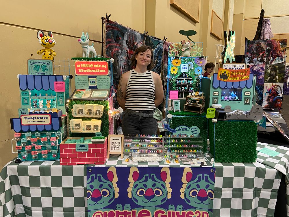 Me standing at my booth 