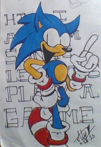 Rewrite Sonic doodle