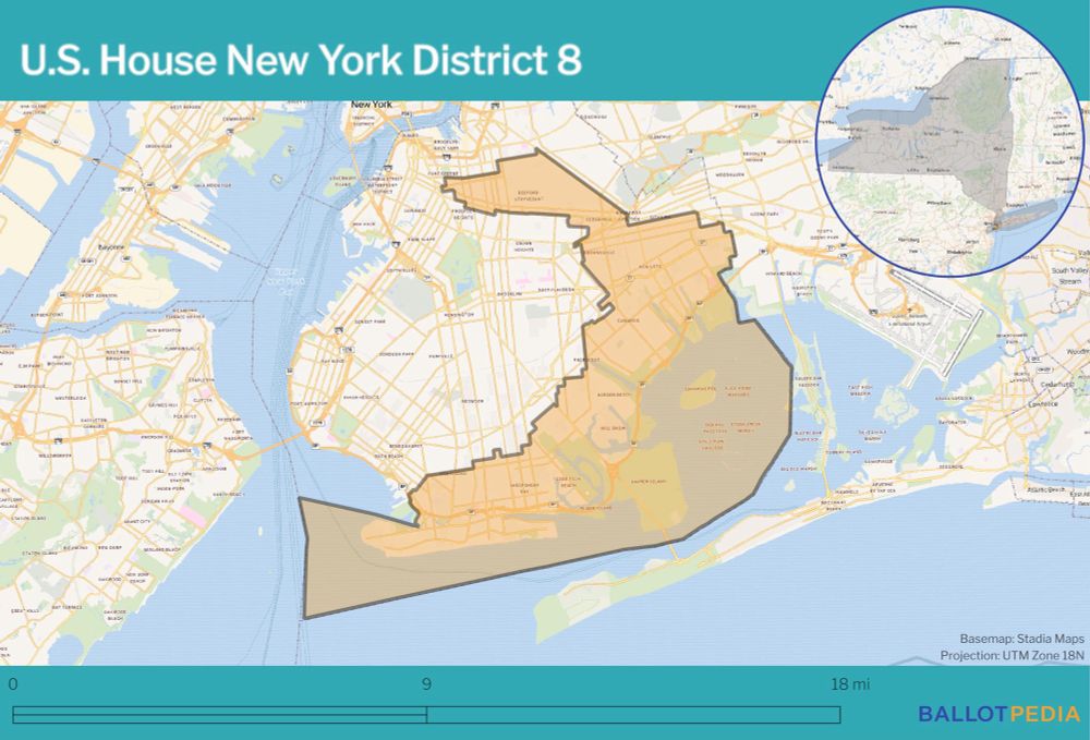 Map of NY district 8