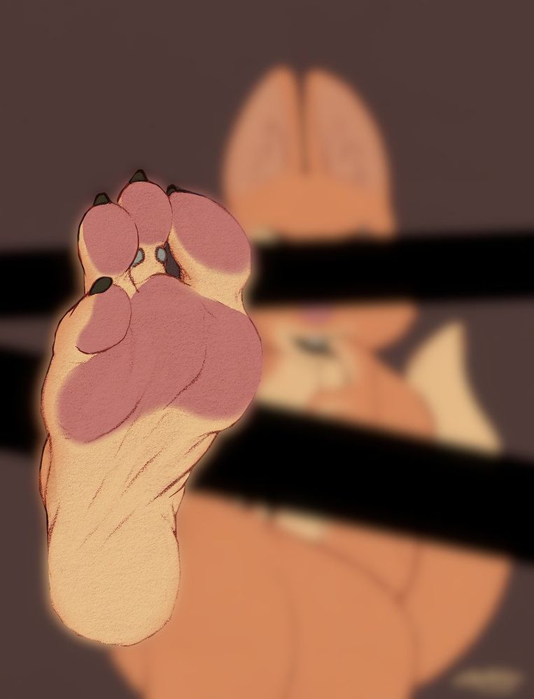 A censored picture of Diane Foxington. Everything except her paw extended towards the viewer has been blurred, with some black boxes on top of her eyes and breasts to further obscure some details.

Tags: 
#2dfd #2dfindom #findom #furryfindom #censoredhentai #betasafe #pawfetish 