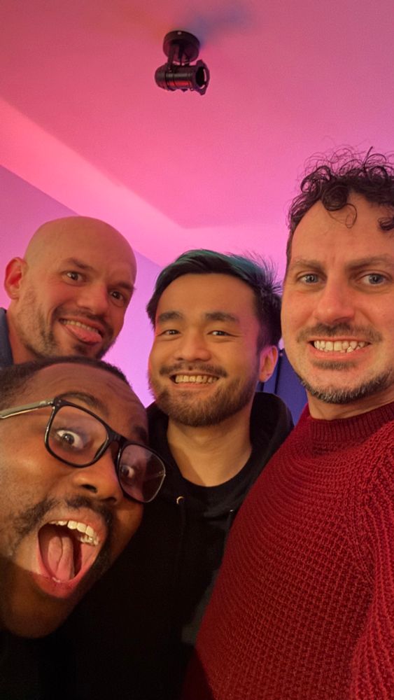 Me, Jackie, Craig and David taking a selfie 