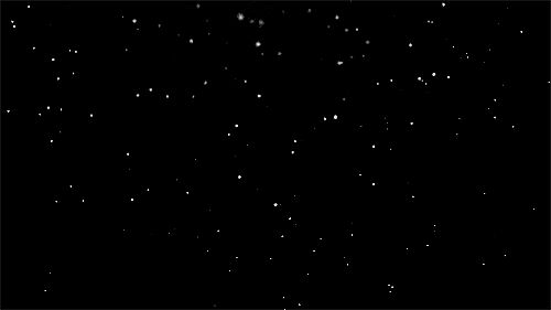 Gif of white stars sparkling on a black screen