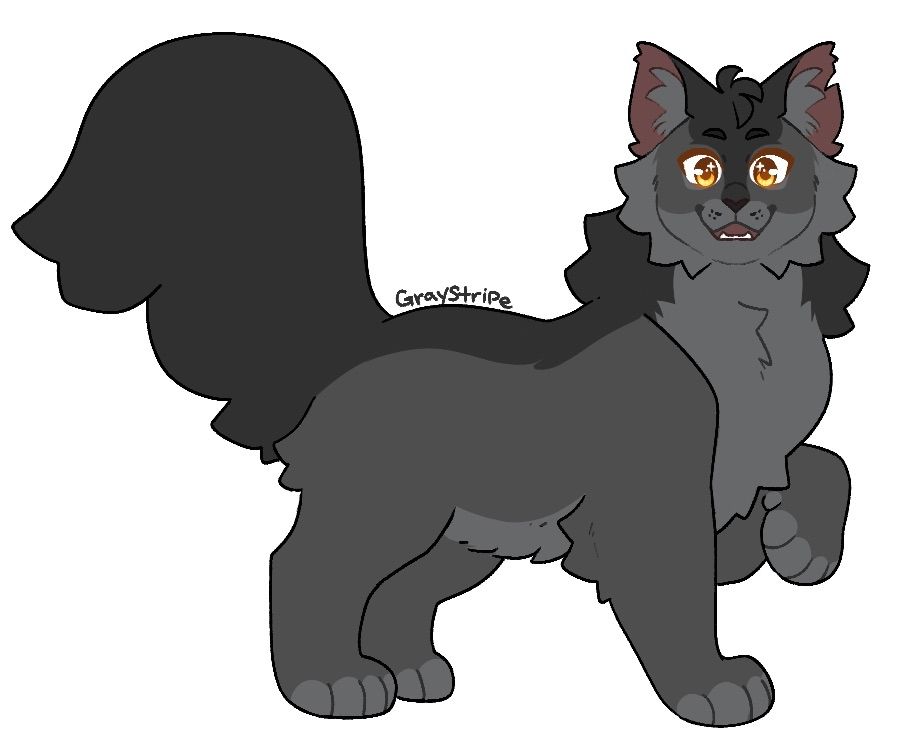 My interpretation of Graystripe from Warriors, into the wild!
