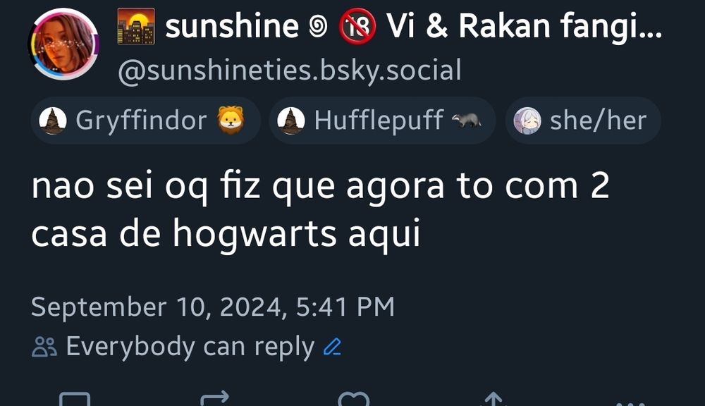 A screenshot of the previous blueet, the one this blueet is answering and replying to.