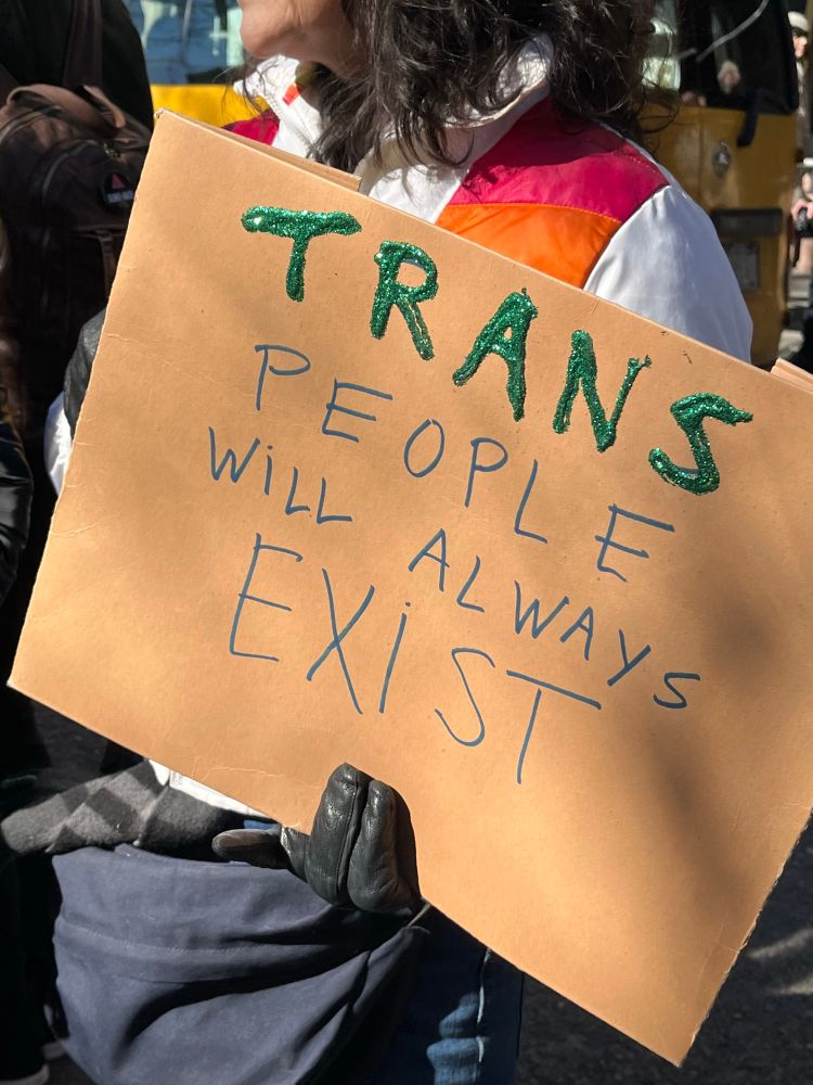 pro-trans protest at Stonewall