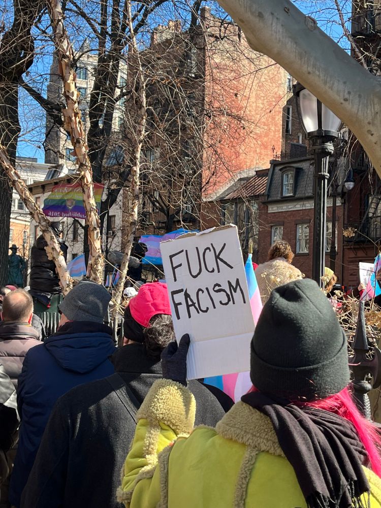 pro-trans protest at Stonewall
