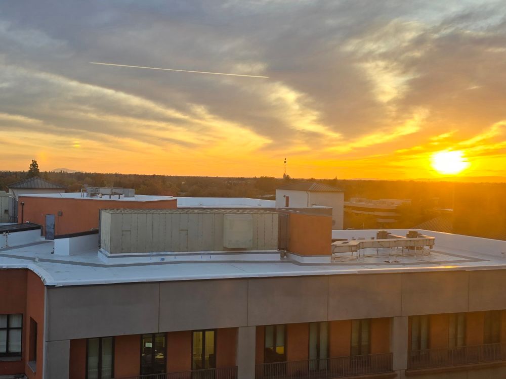 Sunset view from my office in Sacramento