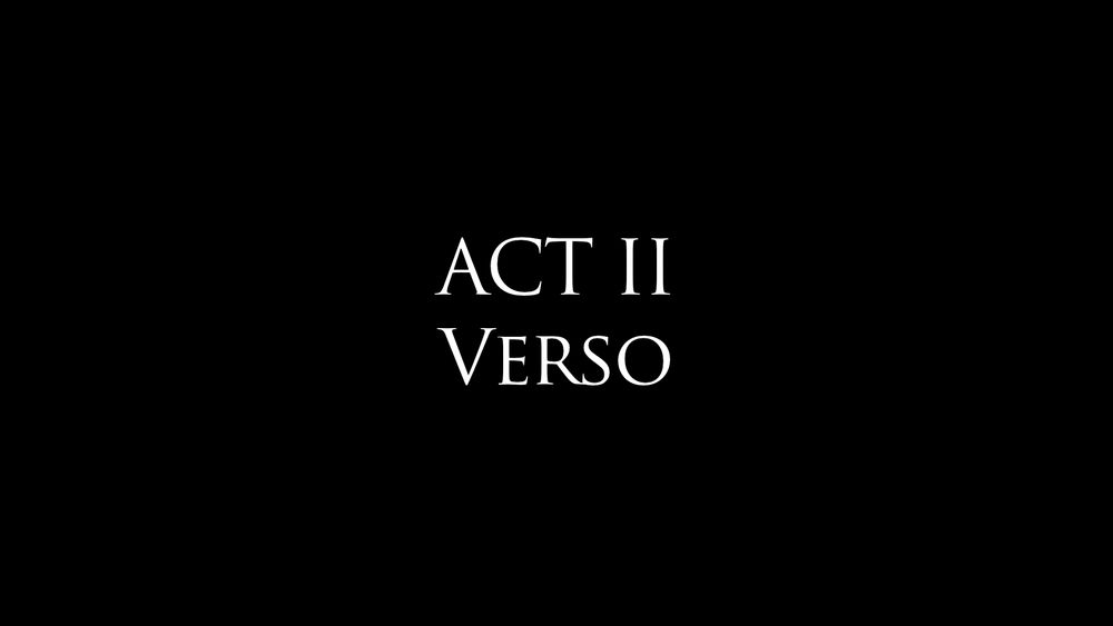 Print de Clair Obscur com o texto "Act II, Verso"