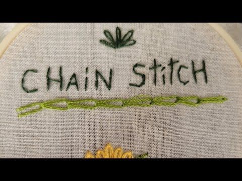 Basic Embroidery #3: The Chain Stitch...