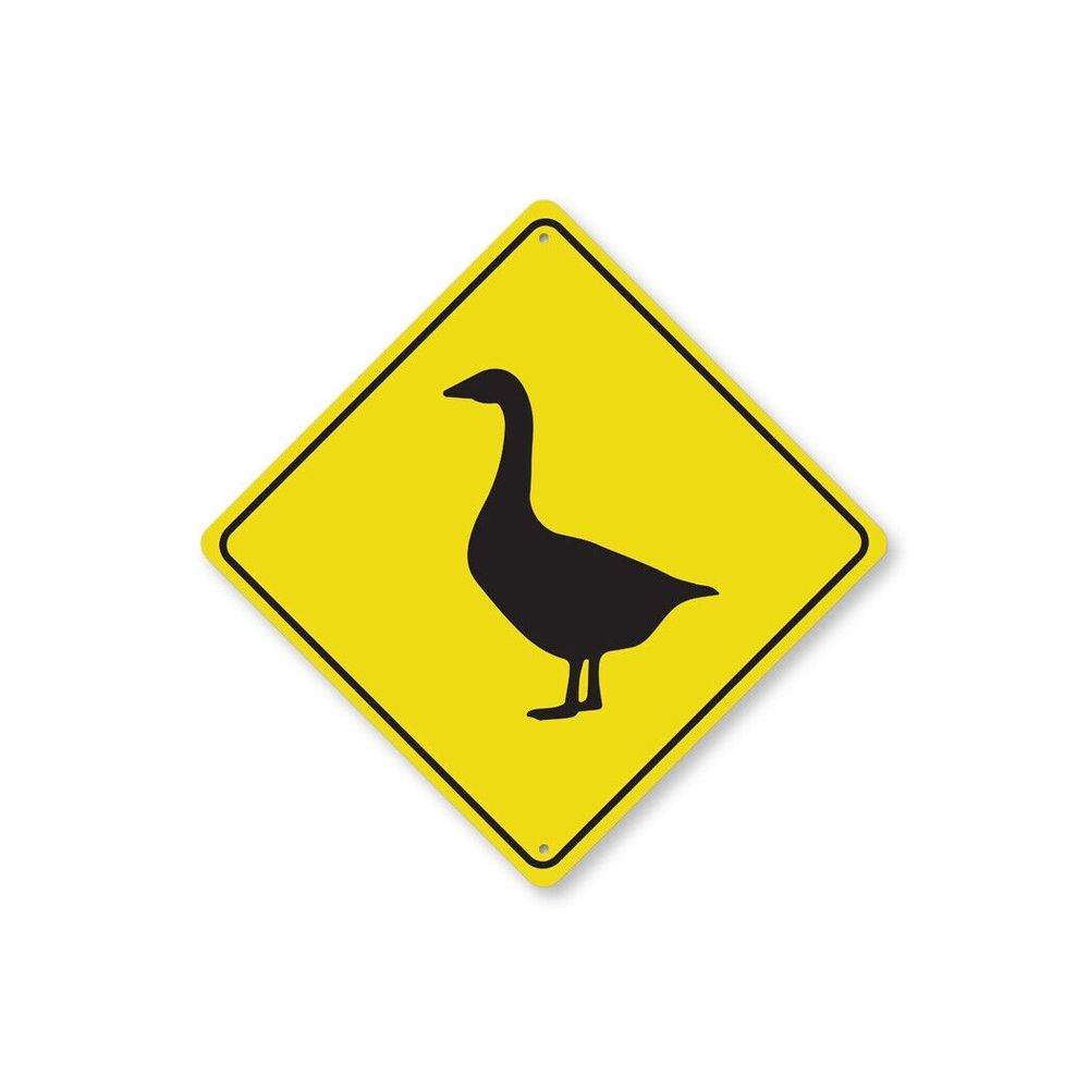 Goose crossing sign