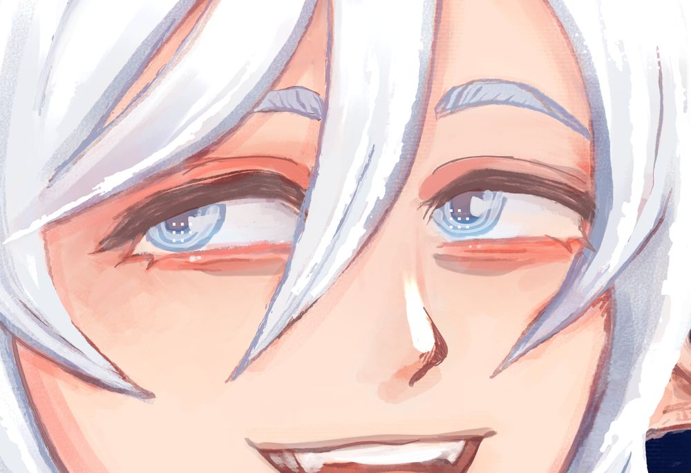 zoom in on the eyes an up-close look at the detail of the portrait from the previous post