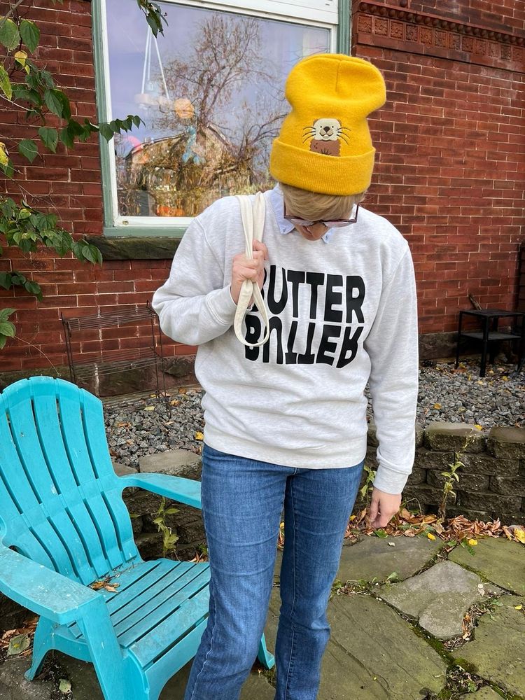 Me and I am wearing a shirt that says BUTTER BUTTER