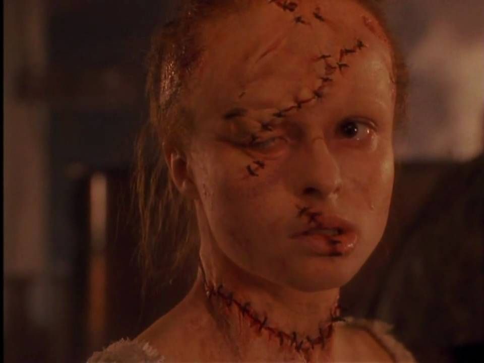 Screencap of Helena Bonham Carter as Elizabeth / The Bride in Mary Shelley's Frankenstein (1994).