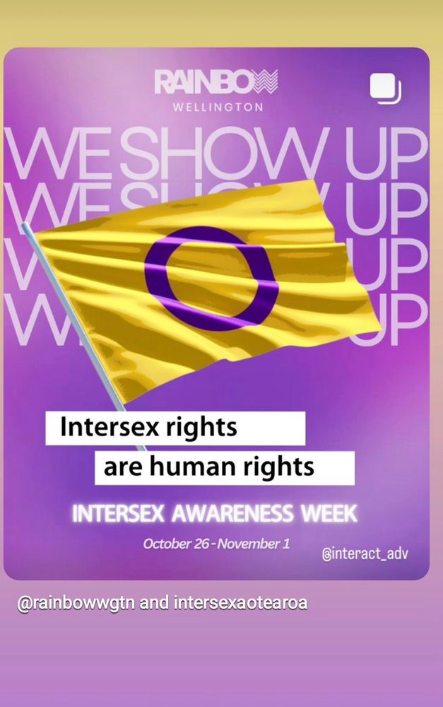 Intersex rights are human rights - Intersex Awareness Week October 26 - november 1