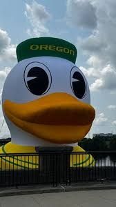 Giant inflatable Oregon Duck