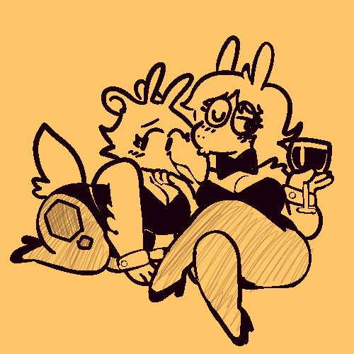 choocan and sofia in playboy bunny suits, sofia holding a glass of wine and smooching choocan on the beach