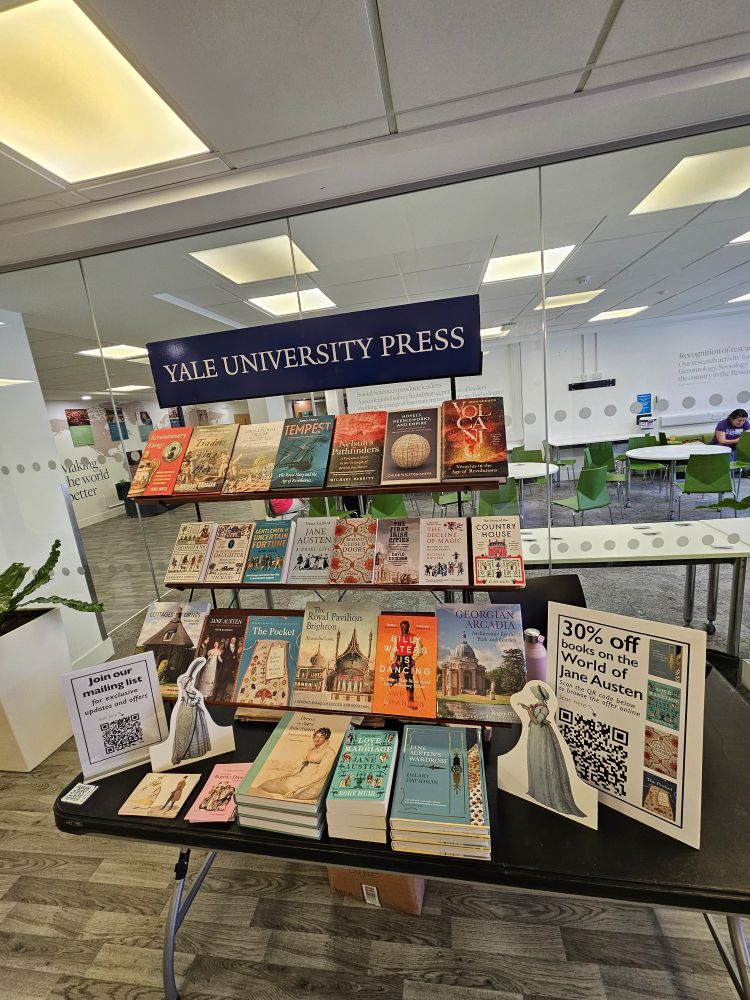 Yale University Press' stand at the Global Jane Austen conference, University of Southampton