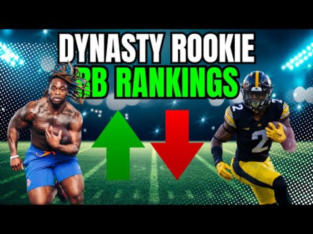 Rookie RBs RANKED! | Dynasty Fantasy Football Rookie Rankings