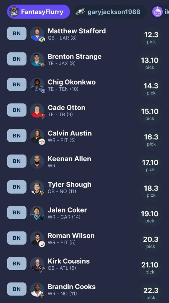 Sfb15 fantasy football