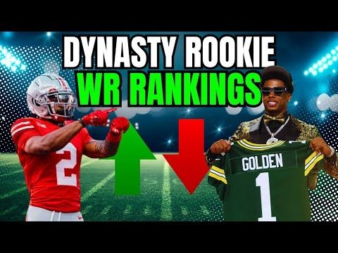 Rookie WRs RANKED! | Dynasty Fantasy Football Rookie Rankings