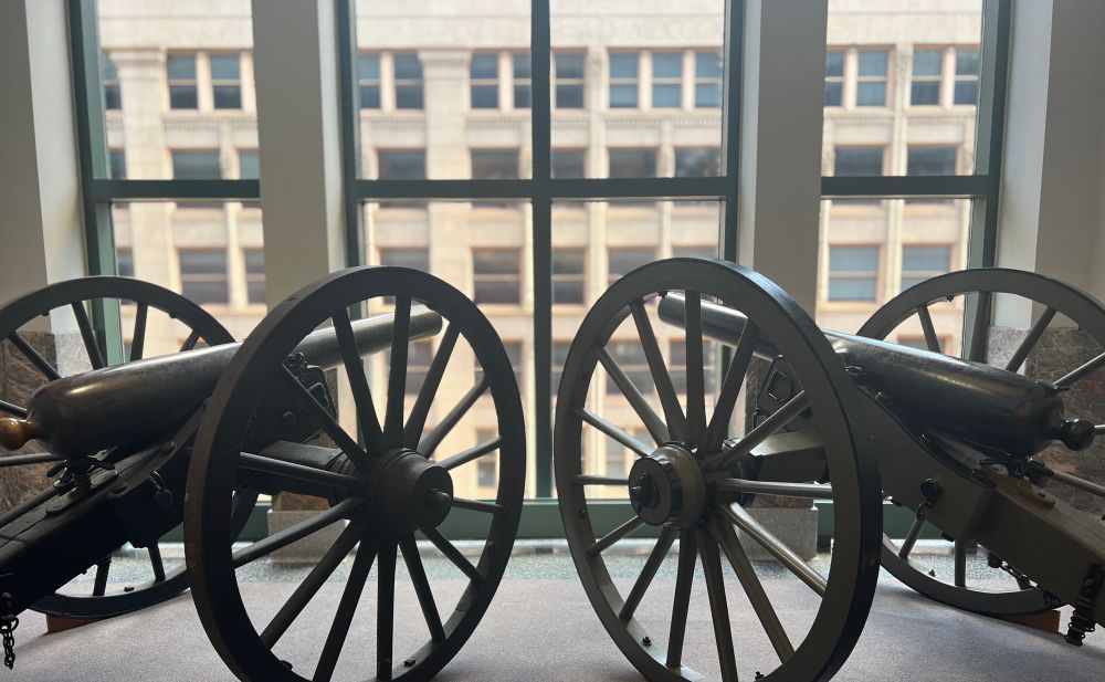 Cannons at Harold Washington Library 
Chicago, Illinois 