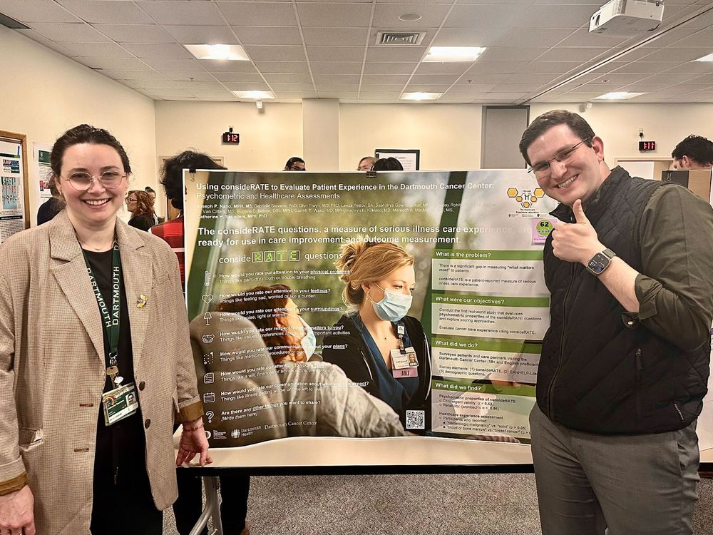 From L to R: Catherine Saunders, MPH, PhD and Joseph Nano, MPH