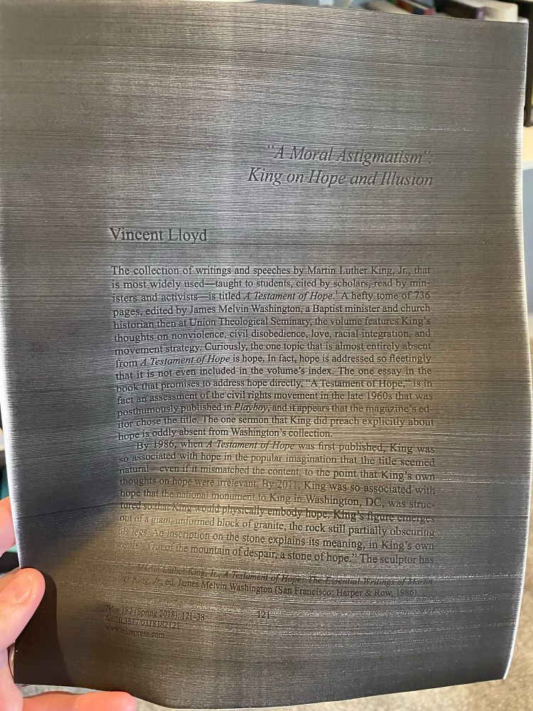 It’s a photo of a piece of paper covered in black ink.