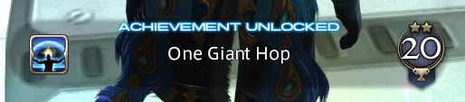 Achievement Unlocked: One Giant Hop