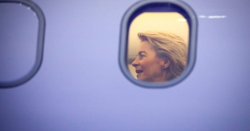 Commission president was on a tour of frontline states when her plane was target of interference.