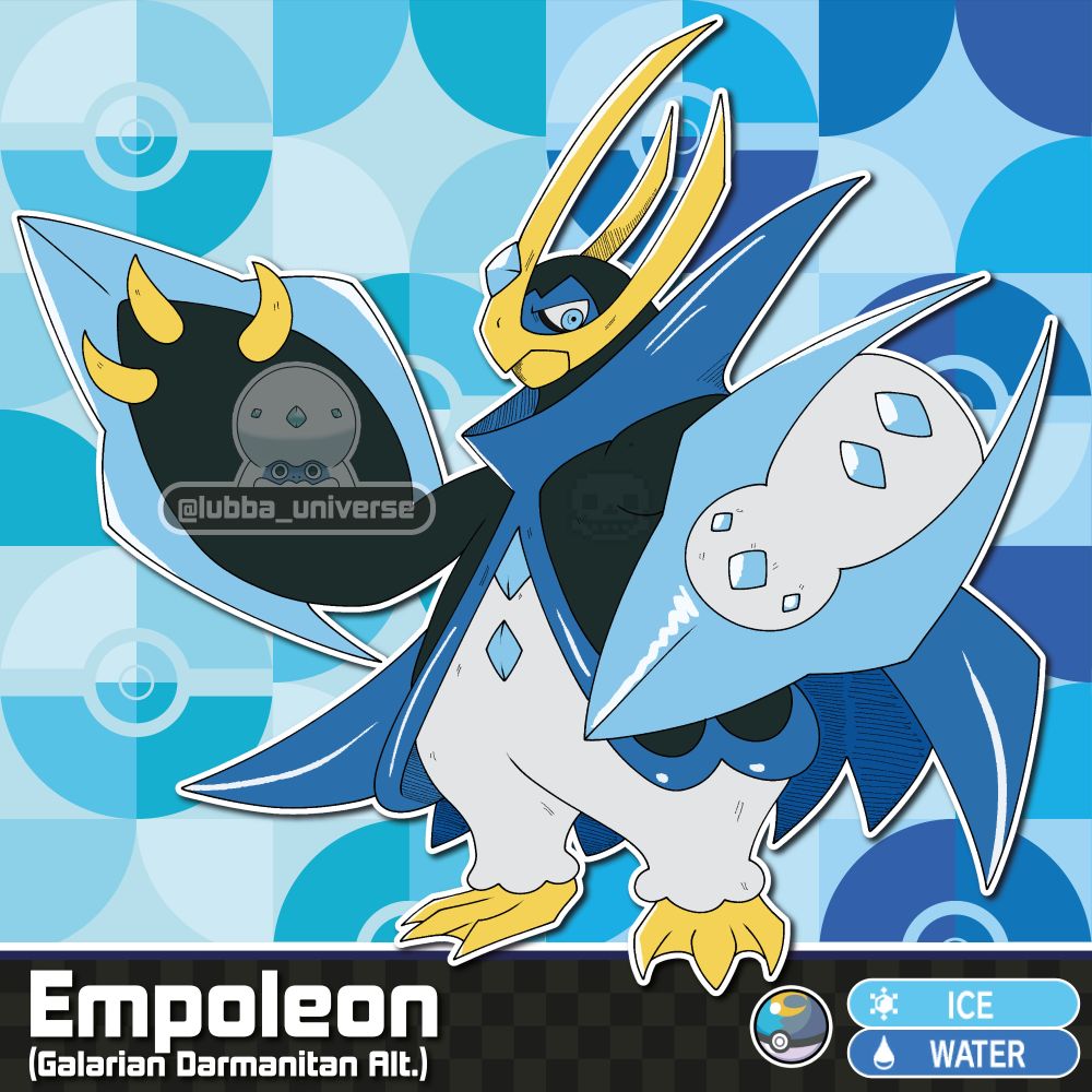 Empoleon forma Darmanitan Galar