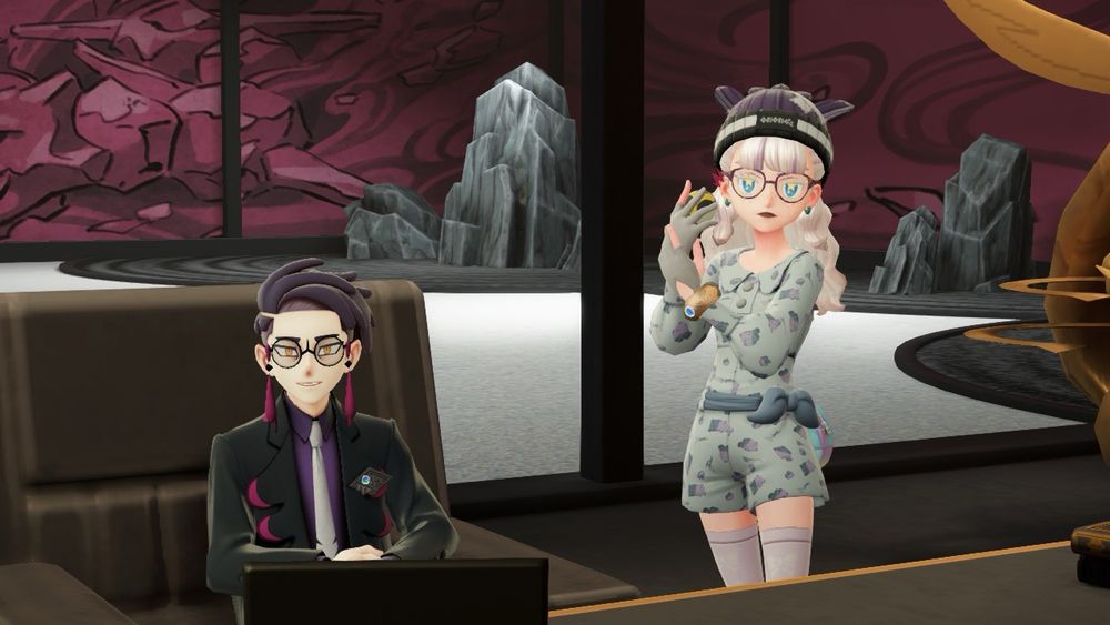 Foto aus Pokémon Legenden ZA, ich mit Ravan 