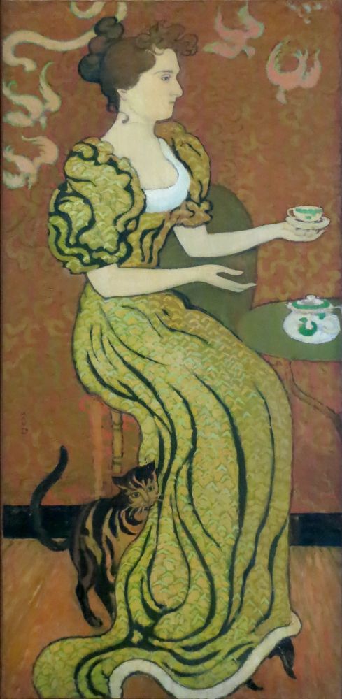 Madame Ranson mit ihrer Katze, 1892
