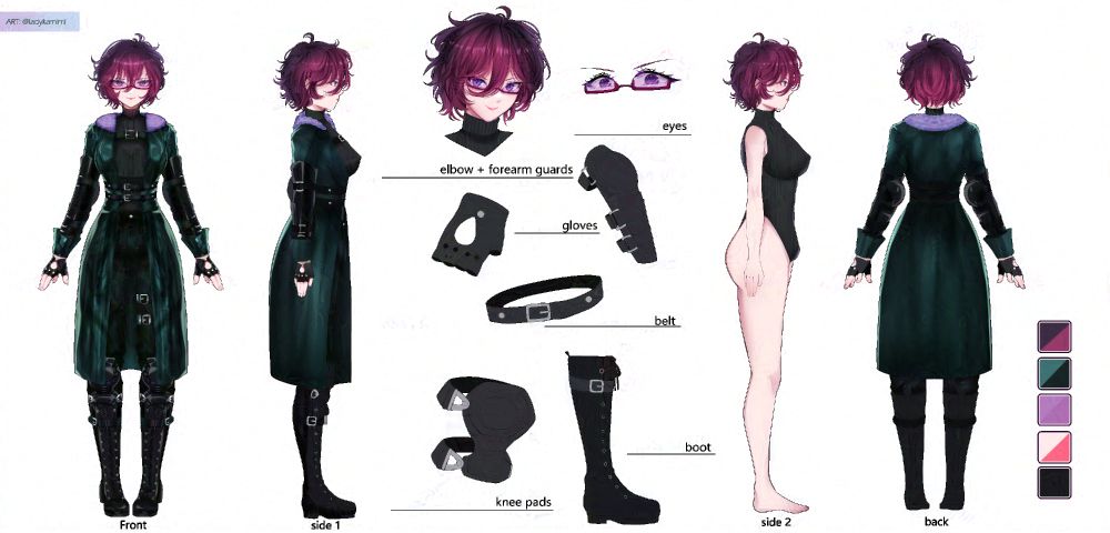 Lady Jaye's full ref sheet by Lady Kamimi, protected by an anti-AI filter