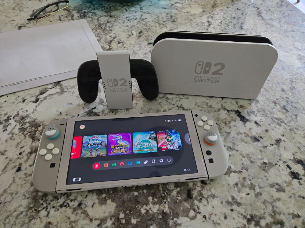 Nintendo switch 2 with skin